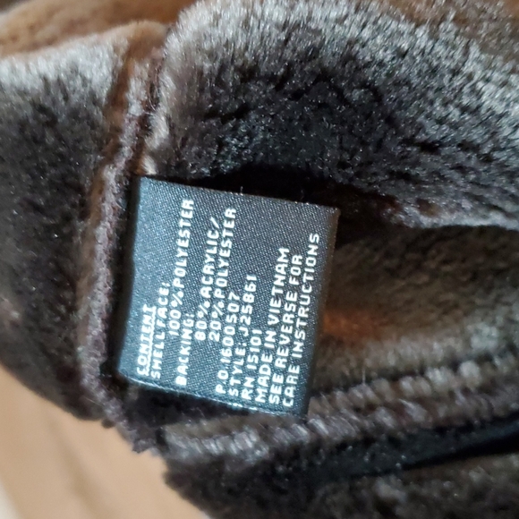 SALE Jones New York Faux Suede Fur Petite Women's Coat size M - Picture 9 of 9